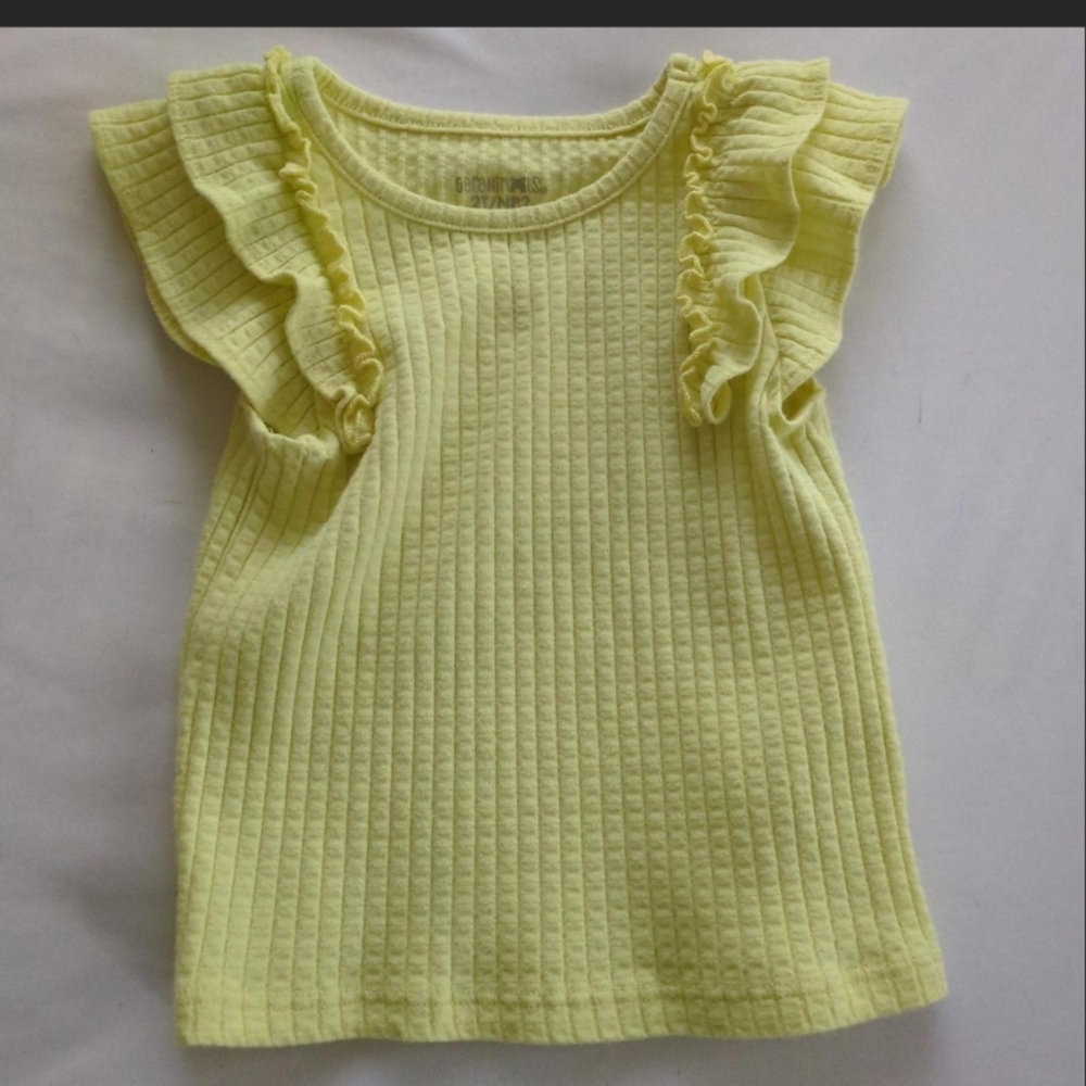 Garanimals Light Yellow Ruffled Tee